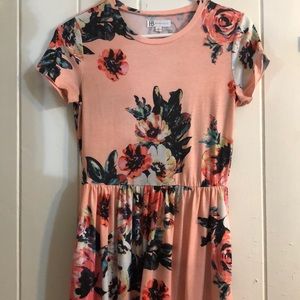 Floral Maxi T-shirt Dress